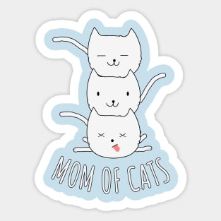 MOM OF CATS Sticker